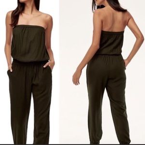 Aritzia Black Strapless Jumpsuit